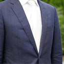 [PLEATS TIE] SATIN WHITE | NEKADO | NISHIJIN ORI (TEXTILES)