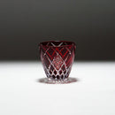 [SAKE GLASS] GUINOMI KIKU YARAI (RED) | KIRIKO