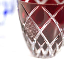 [SAKE GLASS] GUINOMI KIKU YARAI (RED) | KIRIKO