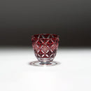[SAKE GLASS] GUINOMI KIKU SHIPPO (RED) | KIRIKO