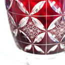 [SAKE GLASS] GUINOMI KIKU SHIPPO (RED) | KIRIKO