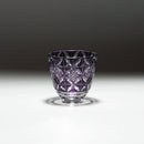 [SAKE GLASS] GUINOMI KIKU SHIPPO (PURPLE) | KIRIKO
