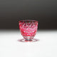[Sake Glass] Guinomi Kiku Shippo (สีแดงสีแดง) | คิริโกะ