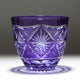 [SAKE GLASS] COLD SAKE GLASS GINWAN NO HANA (GOLD & PURPLE) | KIRIKO