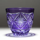 [SAKE GLASS] COLD SAKE GLASS GINWAN NO HANA (GOLD & PURPLE) | KIRIKO