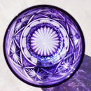 [SAKE GLASS] COLD SAKE GLASS GINWAN NO HANA (GOLD & PURPLE) | KIRIKO