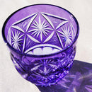 [SAKE GLASS] COLD SAKE GLASS GINWAN NO HANA (GOLD & PURPLE) | KIRIKO