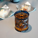 [ROCKS GLASS] GINWAN NO HANA (BLUE & ORANGE) | KIRIKO