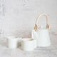 3件Mino Ware Japesentle Tea套件 - 茶壺和茶杯（Voyage Blanc Neige）| Yamatsu