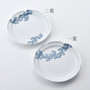 [LARGE PLATE (PLATTER)] 2 PIECES SET WESTERN DISH YOKARAKUSA | MIKAWACHI WARE | HIRADOSHOUZAN
