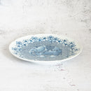 [LARGE PLATE (PLATTER)] 7-SUN CHERRY BLOSSOM SEIGAIHA ELEPHANT | MIKAWACHI WARE | HIRADOSHOUZAN