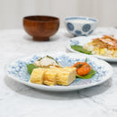 [LARGE PLATE (PLATTER)] 7-SUN CHERRY BLOSSOM SEIGAIHA ELEPHANT | MIKAWACHI WARE | HIRADOSHOUZAN