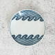 [SMALL DISH (PLATE)] ROUND & FLAT NAMI-SEIGAIHA | MIKAWACHI WARE | HIRADOSHOUZAN