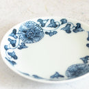 [SMALL DISH (PLATE)] ROUND & FLAT HANA-KARAKUSA | MIKAWACHI WARE | HIRADOSHOUZAN