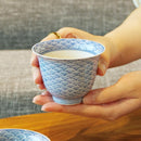 [TEA CUP SET] 2 PIECES SORIS-SENCHA HIRADO-SEIGAIHA | MIKAWACHI WARE | HIRADOSHOUZAN