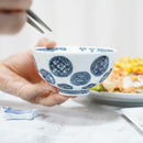 [RICE BOWL SET] 2 PIECES MARU-MON | MIKAWACHI WARE | HIRADOSHOUZAN