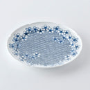 [LARGE PLATE (PLATTER) SET] 3 PIECES 7-SUN CHERRY BLOSSOM | MIKAWACHI WARE | HIRADOSHOUZAN