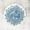 [LARGE PLATE (PLATTER) SET] 3 PIECES 7-SUN CHERRY BLOSSOM | MIKAWACHI WARE | HIRADOSHOUZAN