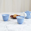 [TEA SET] 3 PIECES KYUSU & SENCHA HIRADO-SEIGAIHA | MIKAWACHI WARE | HIRADOSHOUZAN