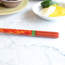 [CHOPSTICKS] NIGHT SKY AKATSUKI WITH CHOPSTICK REST (22.5cm) | CRYSTAL | WAKASA LACQUERWARE