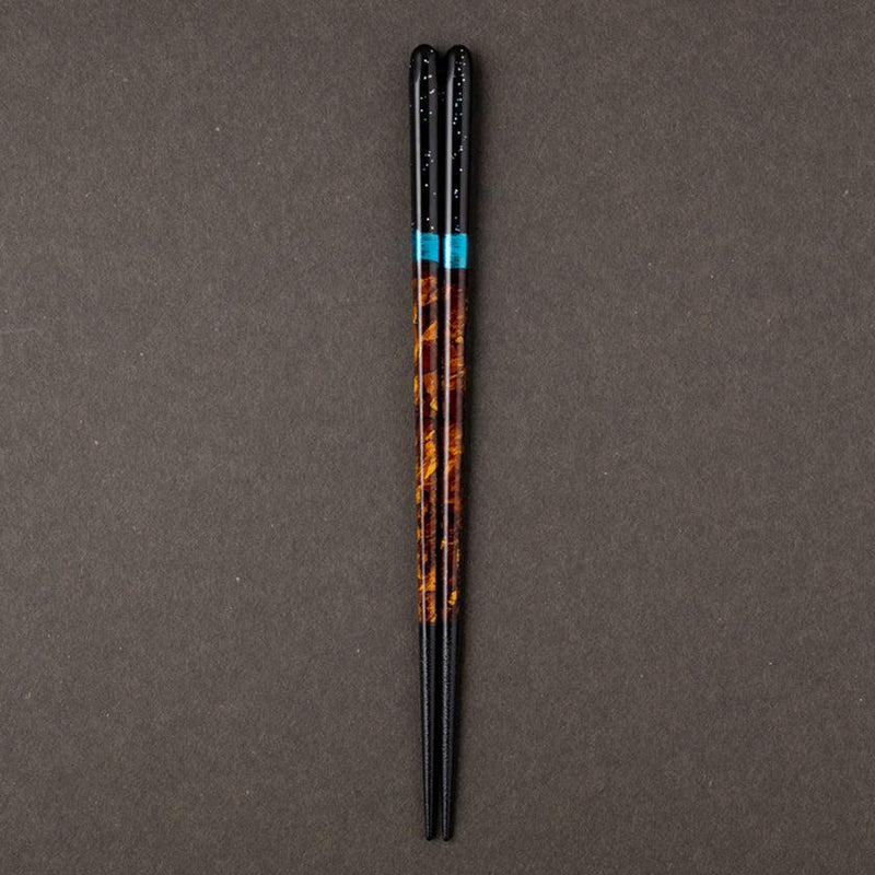 [筷子]夜空與筷子休息（23.0cm）|水晶|瓦卡薩漆器