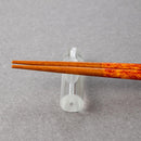 [CHOPSTICKS] COLOR BRUSH (ORANGE) WITH CHOPSTICK REST (22.5cm) | CRYSTAL | WAKASA LACQUERWARE