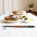 [CHOPSTICKS] NIGHT SKY YOI WITH CHOPSTICK REST (22.5cm) | CRYSTAL | WAKASA LACQUERWARE