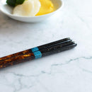 [CHOPSTICKS] NIGHT SKY YOI WITH CHOPSTICK REST (22.5cm) | CRYSTAL | WAKASA LACQUERWARE