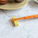 [CHOPSTICKS] COLOR BRUSH (ORANGE) WITH CHOPSTICK REST (22.5cm) | CRYSTAL | WAKASA LACQUERWARE