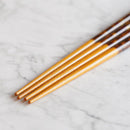 [CHOPSTICKS] PAIR MOONLIGHT WITH CHOPSTICK REST (22.5cm) | CRYSTAL | WAKASA LACQUERWARE