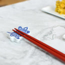 [CHOPSTICKS] HAND-DRAWN GOLD OR SILVER LACQUR GOLD NASHIJI FUJI CHERRY BLOSSOM RED (1 SET) | HASHIMOTO KOUSAKU SIKKI | WAJIMA LACQUER