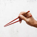 [CHOPSTICKS] HAND-DRAWN GOLD OR SILVER LACQUR GOLD NASHIJI FUJI MATSUBARA RED (1 SET) | HASHIMOTO KOUSAKU SIKKI | WAJIMA LACQUER
