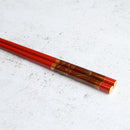 [CHOPSTICKS] HAND-DRAWN GOLD OR SILVER LACQUR GOLD NASHIJI FUJI MATSUBARA RED (1 SET) | HASHIMOTO KOUSAKU SIKKI | WAJIMA LACQUER