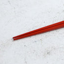 [CHOPSTICKS] HAND-DRAWN GOLD OR SILVER LACQUR GOLD NASHIJI FUJI MATSUBARA RED (1 SET) | HASHIMOTO KOUSAKU SIKKI | WAJIMA LACQUER