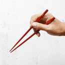 [CHOPSTICKS] HAND-DRAWN GOLD OR SILVER LACQUR NAMICHIDORI RED (1 SET) | HASHIMOTO KOUSAKU SIKKI | WAJIMA LACQUER