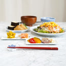 [CHOPSTICKS] HAND-DRAWN GOLD OR SILVER LACQUR NAMICHIDORI RED (1 SET) | HASHIMOTO KOUSAKU SIKKI | WAJIMA LACQUER