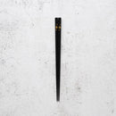 [CHOPSTICKS] HAND-DRAWN GOLD OR SILVER LACQUR TIDINGS OF FLOWERS BLACK (1 SET) | HASHIMOTO KOUSAKU SIKKI | WAJIMA LACQUER
