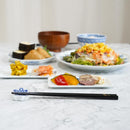 [CHOPSTICKS] HAND-DRAWN GOLD OR SILVER LACQUR TIDINGS OF FLOWERS BLACK (1 SET) | HASHIMOTO KOUSAKU SIKKI | WAJIMA LACQUER