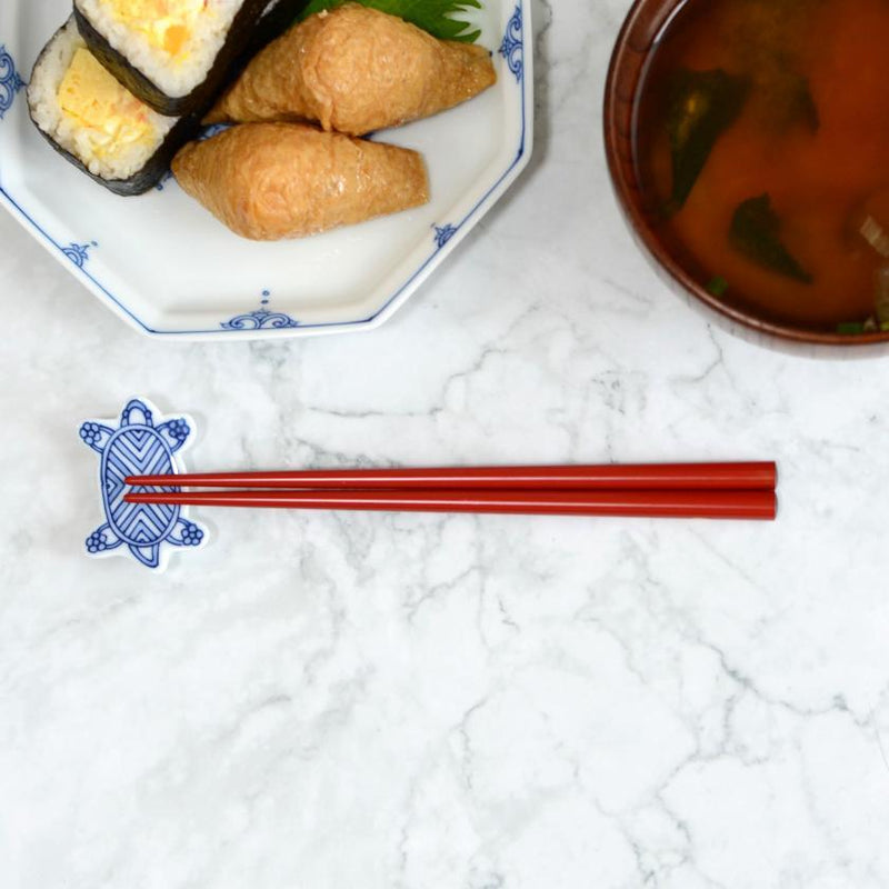 [CHOPSTICKS] JAPANESE ZODIAC RABBIT RED FOR CHILDREN (1 SET) | HASHIMOTO KOUSAKU SIKKI | WAJIMA LACQUER