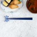 [CHOPSTICKS] JAPANESE ZODIAC SNAKE BLUE FOR CHILDREN (1 SET) | HASHIMOTO KOUSAKU SIKKI | WAJIMA LACQUER