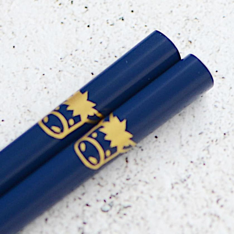 [CHOPSTICKS] JAPANESE ZODIAC HORSE BLUE FOR CHILDREN (1 SET) | HASHIMOTO KOUSAKU SIKKI | WAJIMA LACQUER