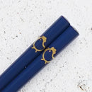 [CHOPSTICKS] JAPANESE ZODIAC BIRD BLUE FOR CHILDREN (1 SET) | HASHIMOTO KOUSAKU SIKKI | WAJIMA LACQUER