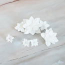 [ACCESSORY 4 PIECES] PURE WHITE (BARRETTE, BROOCH, EARRINGS, RING) | TSUMAMI KANZASHI
