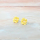 [ACCESSORY 4 PIECES] YELLOW (HAT PIN BROOCH, BROOCH, NON-HOLE EARRINGS, HAIR CLIP) | TSUMAMI KANZASHI