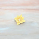 [ACCESSORY 4 PIECES] YELLOW (HAT PIN BROOCH, BROOCH, NON-HOLE EARRINGS, HAIR CLIP) | TSUMAMI KANZASHI