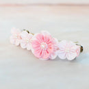 [ACCESSORY 4 PIECES] BABY PINK (BARRETTES, BROOCHES, EARRINGS, BAG CHARMS) | TSUMAMI KANZASHI