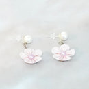 [ACCESSORY 4 PIECES] BABY PINK (BARRETTES, BROOCHES, EARRINGS, BAG CHARMS) | TSUMAMI KANZASHI