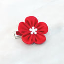 [ACCESSORY 4 PIECES] AKANE (ROUND BROOCHES, HEXAGONAL BROOCHES, HAIR CLIPS, HAIR ELASTICS ) | TSUMAMI KANZASHI