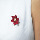 [ACCESSORY 4 PIECES] AKANE (ROUND BROOCHES, HEXAGONAL BROOCHES, HAIR CLIPS, HAIR ELASTICS ) | TSUMAMI KANZASHI