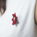 [ACCESSORY 4 PIECES] AKANE (ROUND BROOCHES, HEXAGONAL BROOCHES, HAIR CLIPS, HAIR ELASTICS ) | TSUMAMI KANZASHI